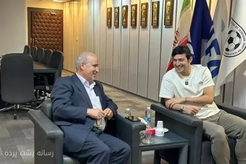 سردار آزمون با مهدی تاج در فدراسیون فوتبال دیدار کرد