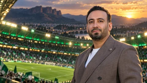 مسعود عبدی، خیبر و «لُر آرِنا»؛ زنجیره‌ای که از آرین‌سازه تا تندیس صداوسیما و کنار عباس عراقچی و بهروز کمالوندی می‌رسد