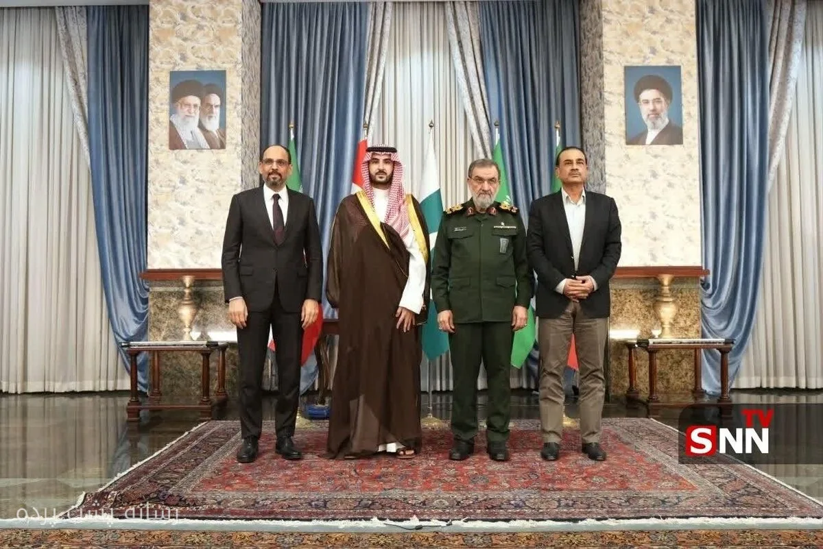 سردار رضایی در کنار نمایندگان ترکیه، عربستان و پاکستان