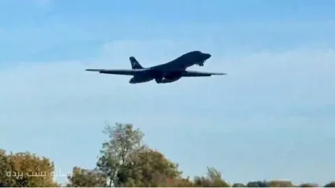 خروج بمب‌افکن‌های B-1B آمریکا از پایگاه فیرفورد انگلیس