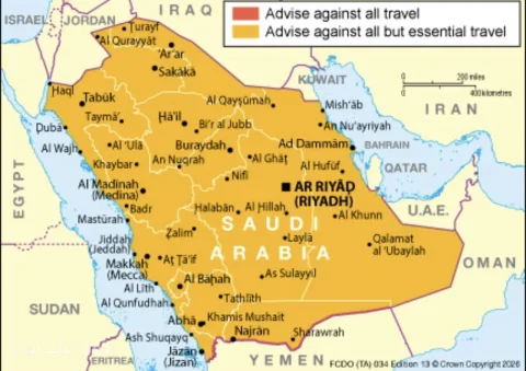 وزارت امور خارجه انگلیس هشدار جدی به اتباع خود درباره سفر به عربستان صادر کرد